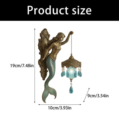 Vintage Mermaid Wall Lamp
