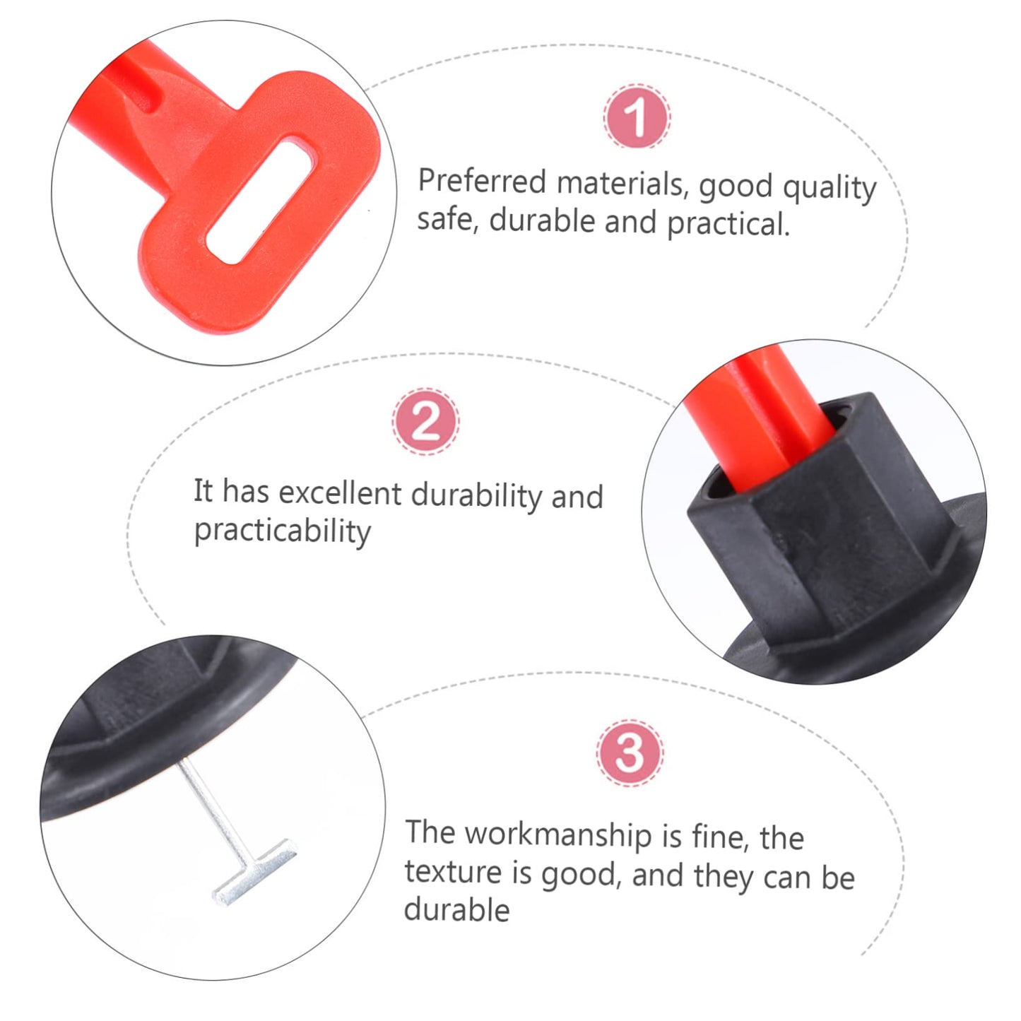 40 Pcs Reusable T-Type Tile Leveler Tool
