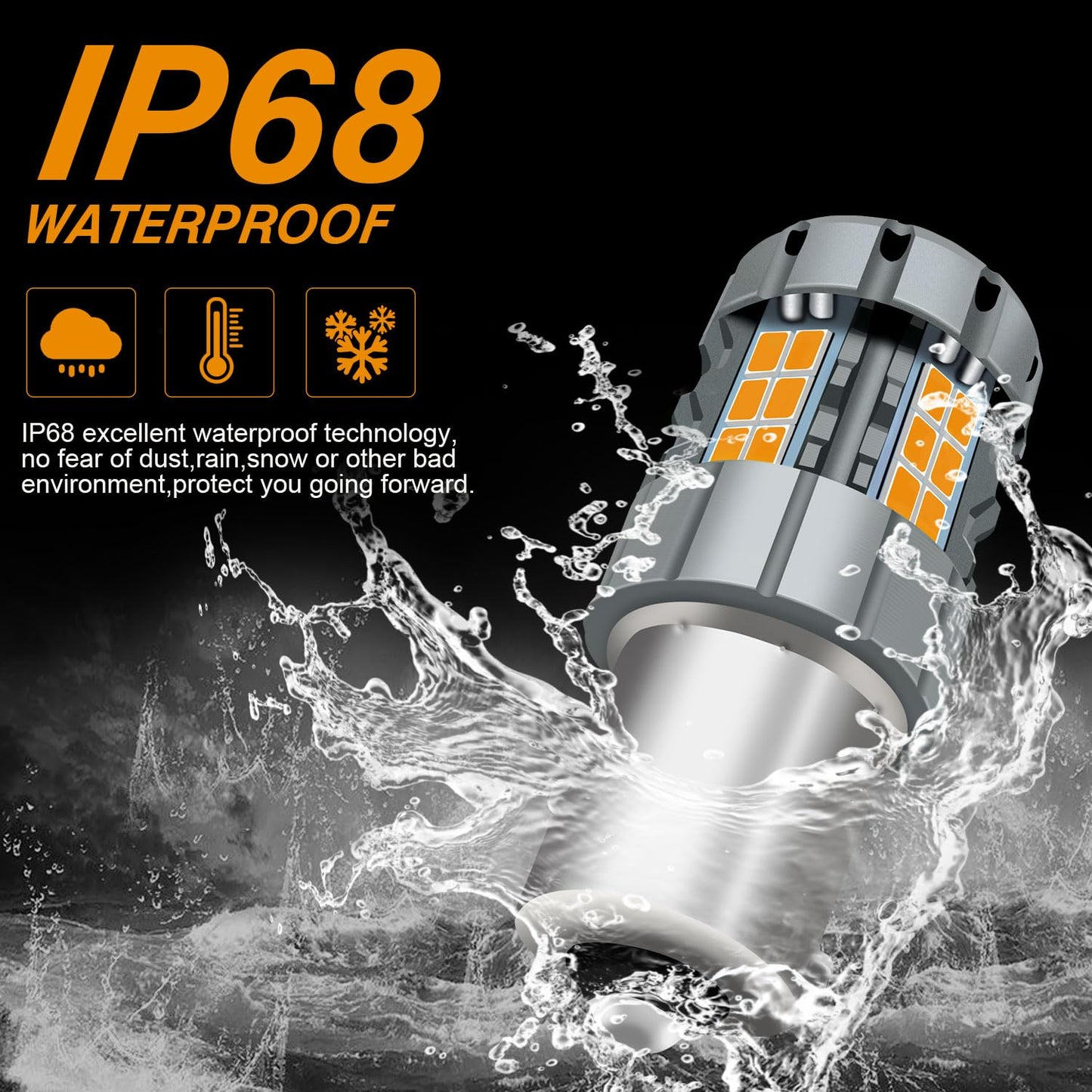 1156 LED Bulb CANBUS Error Free Anti Hyper Flash