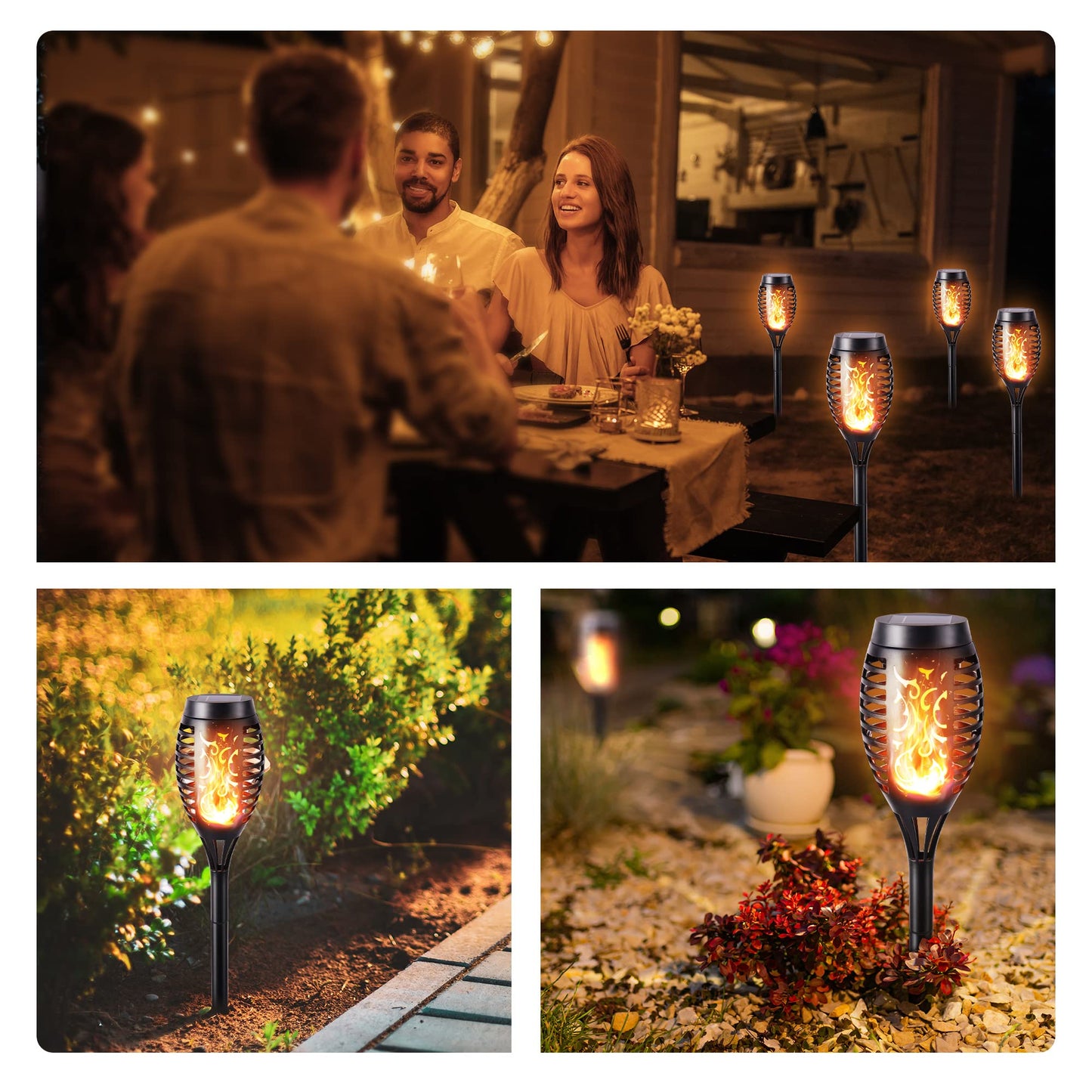 Solar Torch Flame Lights