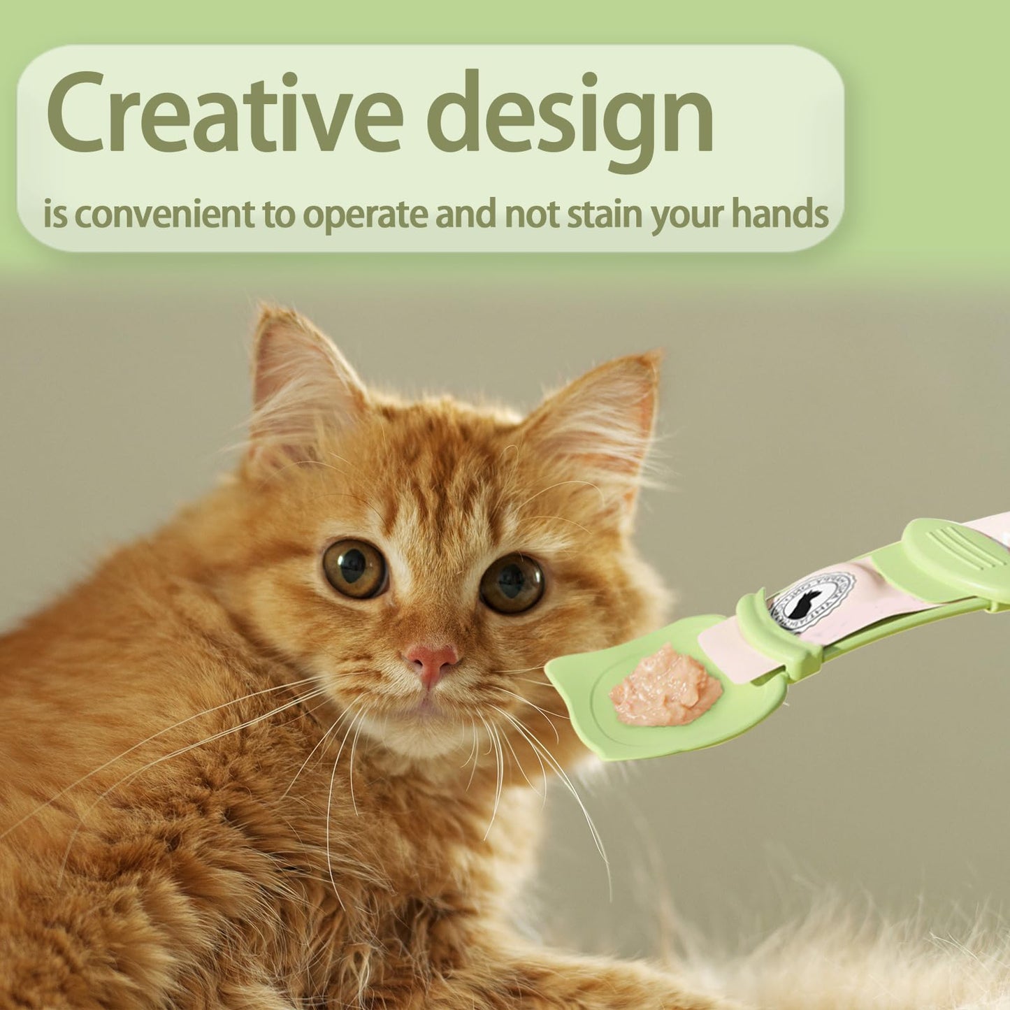 3 Pcs Cat Treat Spoon Squeeze