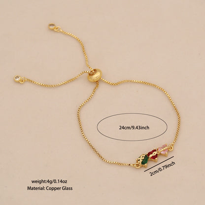 Three Sacred Hearts Bolo Bracelet for Women