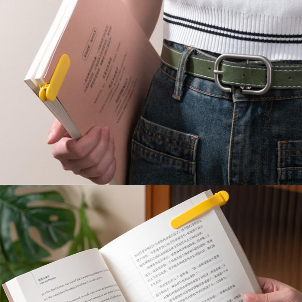 6pcs Silicone Automatic Bookmark