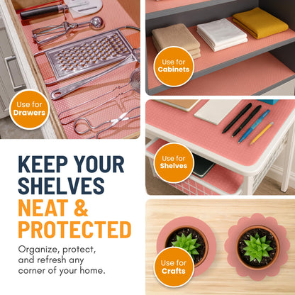 4 PCS Refrigerator Liners for Shelves