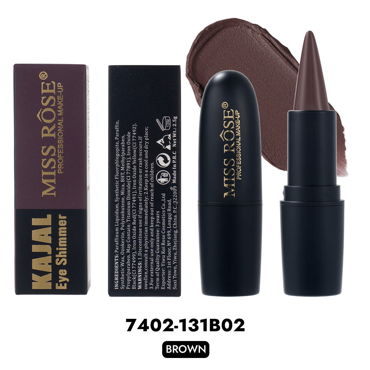Black Gel Eyeliner Pencil Waterproof Smudge Proof