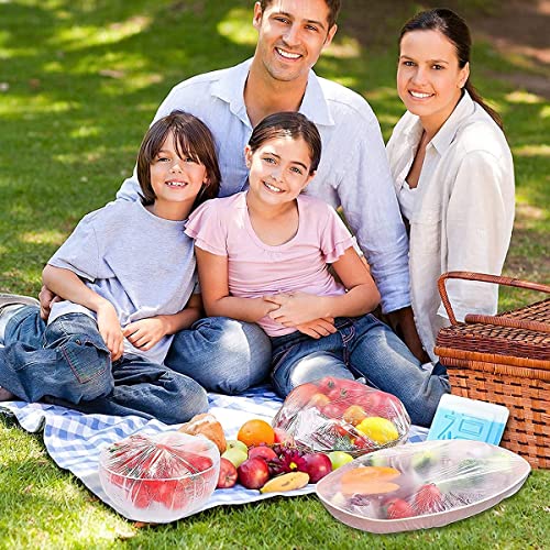 100 PCS Elastic Food Covers Fresh Keeping Bags