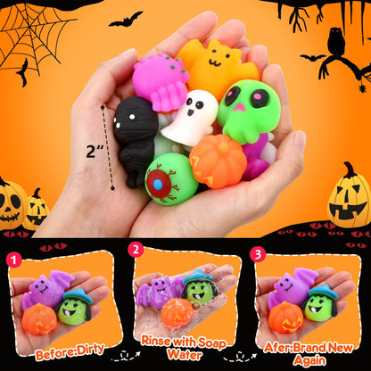 28 Pcs Halloween Mochi Squishy Toys
