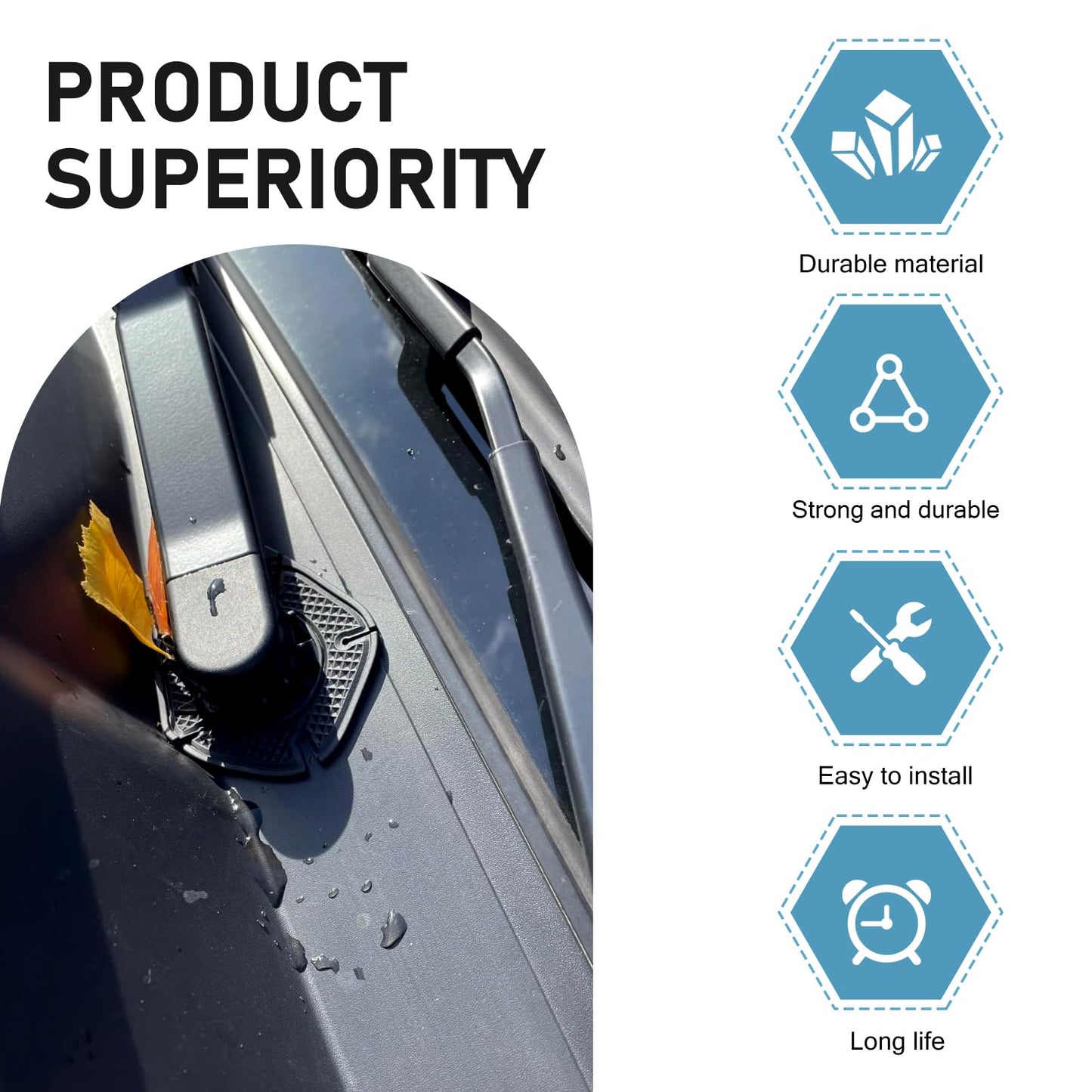 6 PCS Car Wiper Hole Protection Pad