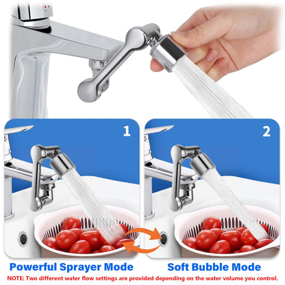 360° Rotating Faucet Extender with Adapter