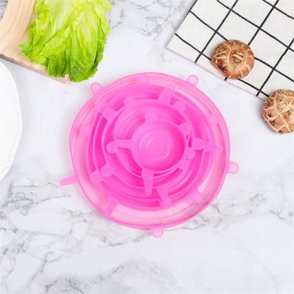 6pcs Silicone Stretch Lids