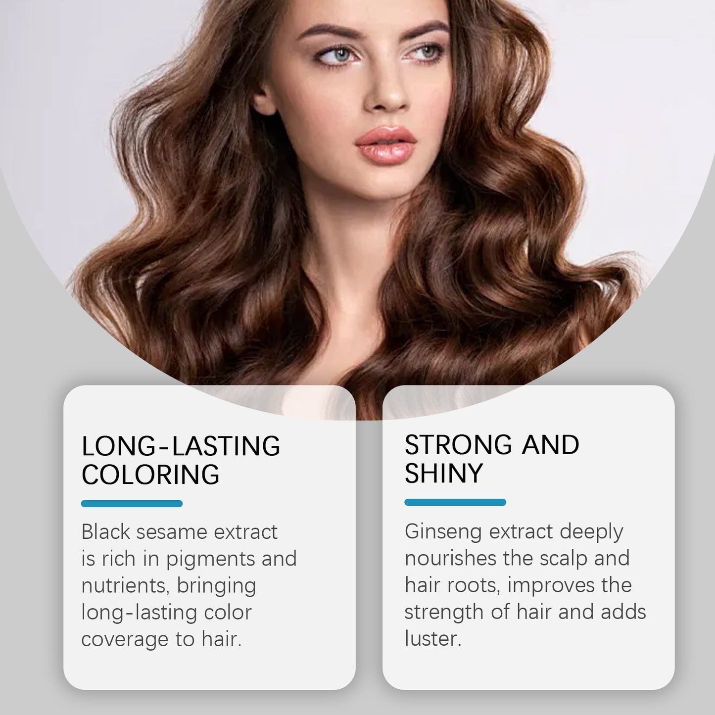 Hair Coloring Shampoo, Provides Instant And Long-Lasting Natural Hair Color