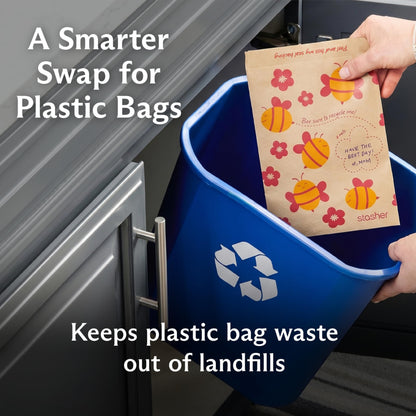 Recyclable Sealable Paper Sandwich Bags for Kids