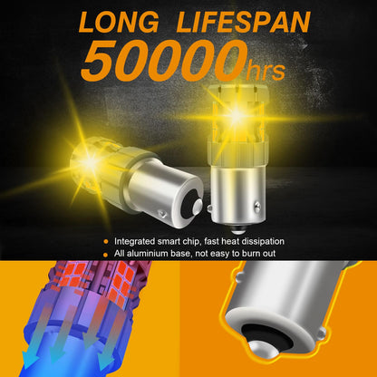 1156 LED Bulb CANBUS Error Free Anti Hyper Flash