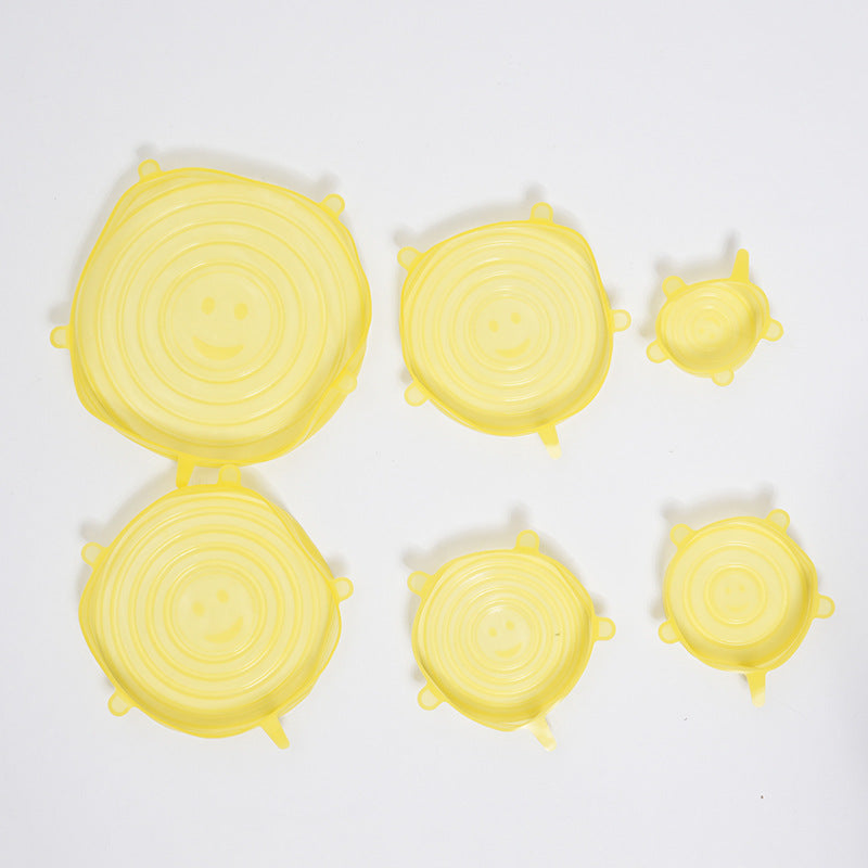 6pcs Silicone Stretch Lids