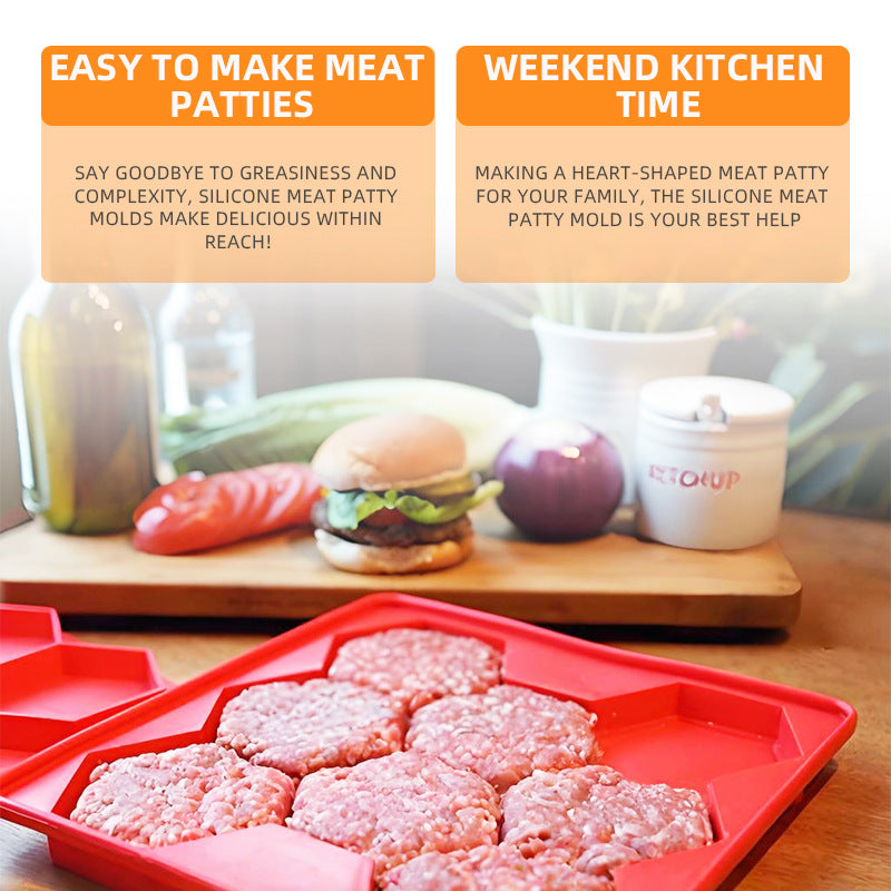 8 in 1 Innovative Burger Press and Freezer Container