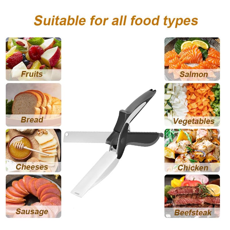 2 In 1 Kitchen Scissors With Cutting Board