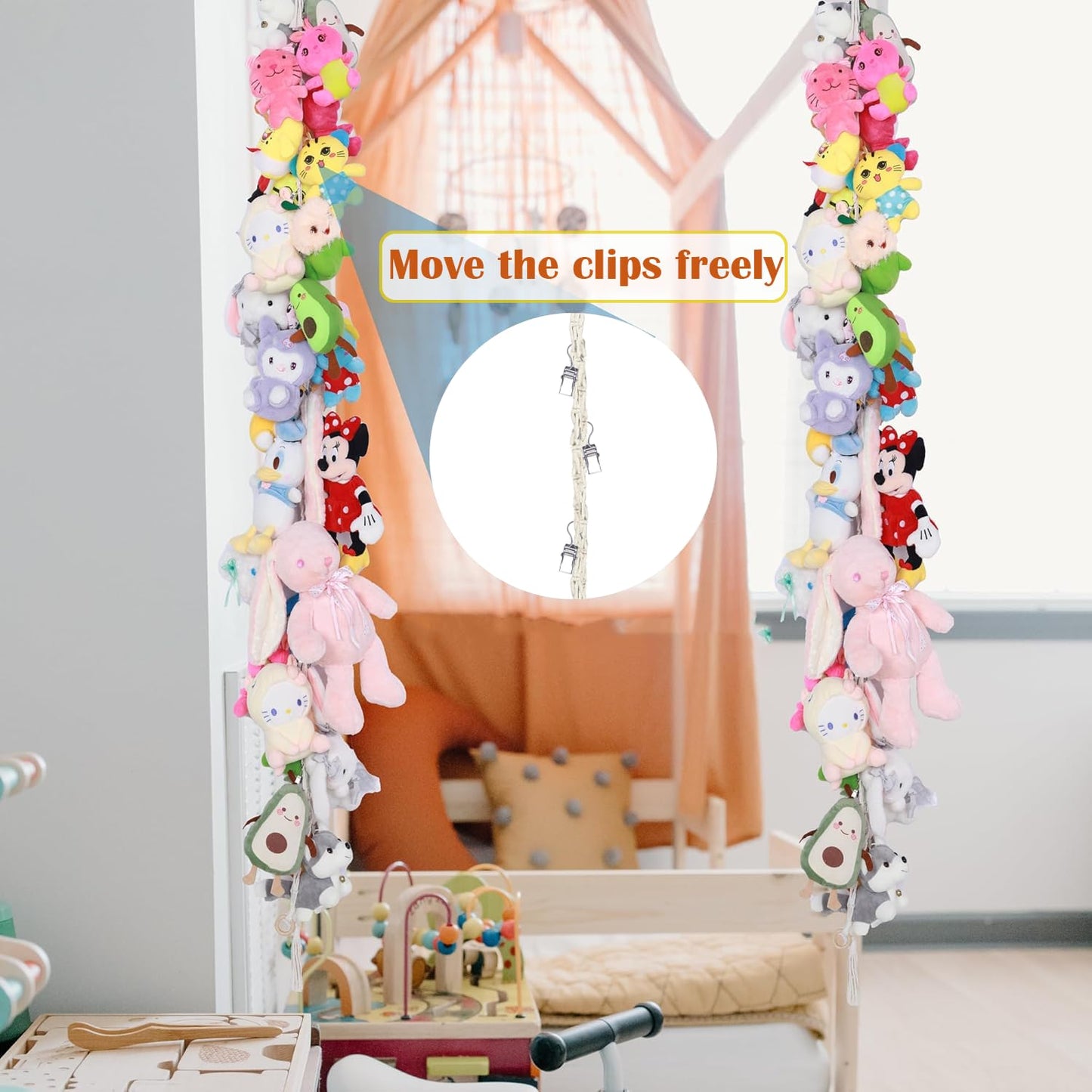 2 Pack Stuffed Animal Organizer Chain