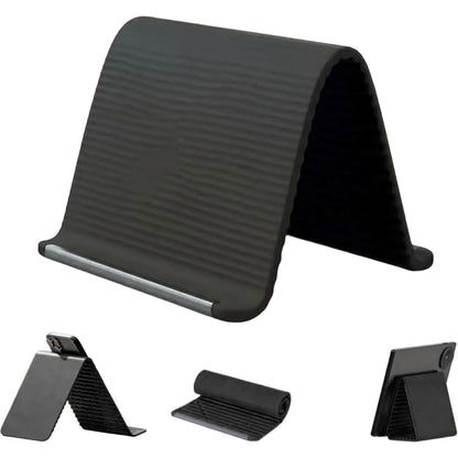 Portable Foldable Silicone Phone Holder,Bendable Freely into Any Shape, Multi-Angle Adjustable Stand