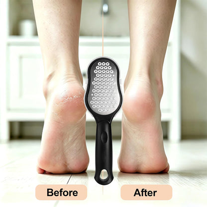 Foot Rasp And Brush – Stainless Steel Dead Skin And Callus Remover