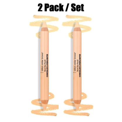 Duo Ends Contour Pencil Highlighter, Multi Functional Facial Contour-2 Pack
