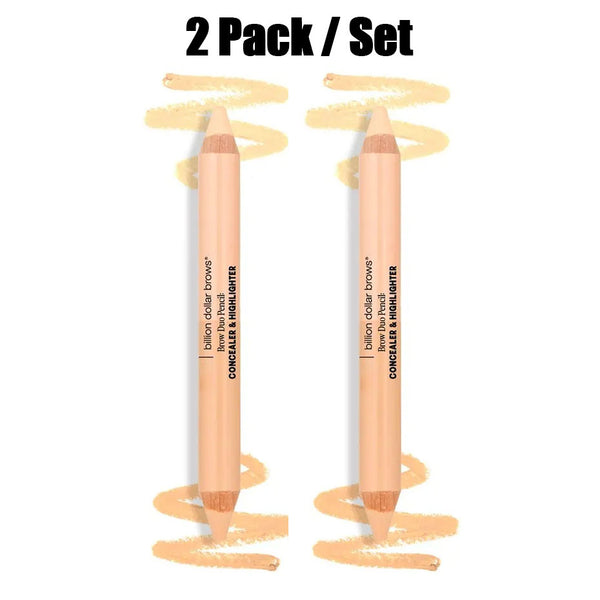 Duo Ends Contour Pencil Highlighter, Multi Functional Facial Contour-2 Pack