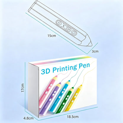 3D Printing Pen — Includes 3D Printing Pen And 5 Rolls Of PCL Filament