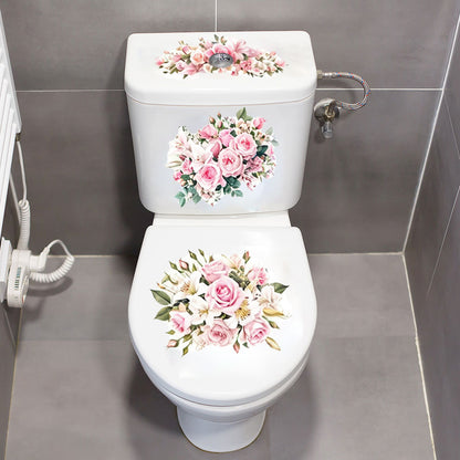 Toilet Decorative Sticker — PVC Self-Adhesive Wall Decal