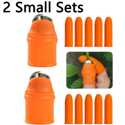 2 Set Finger Picker Thumb Protector Gardening Separator 12 Pcs