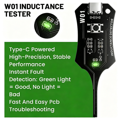 High-Precision Motherboard Coil Testing Tool With Type-C Power Supply