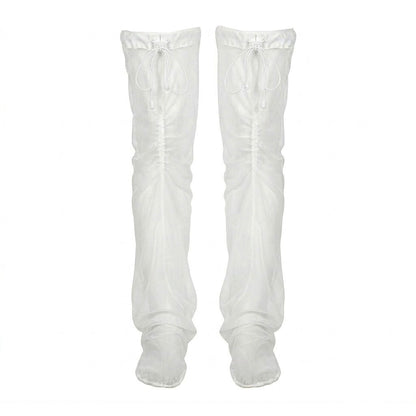 Mosquito and Insect Repellent Hollow Mesh Leg Covers for Outdoor Hiking, Mountain Climbing, and Camping