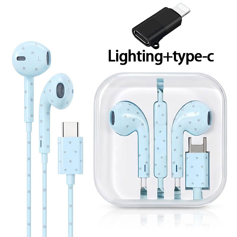 Wired Headphones with Microphone & Volume Control