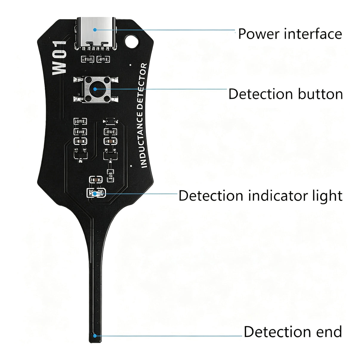High-Precision Motherboard Coil Testing Tool With Type-C Power Supply