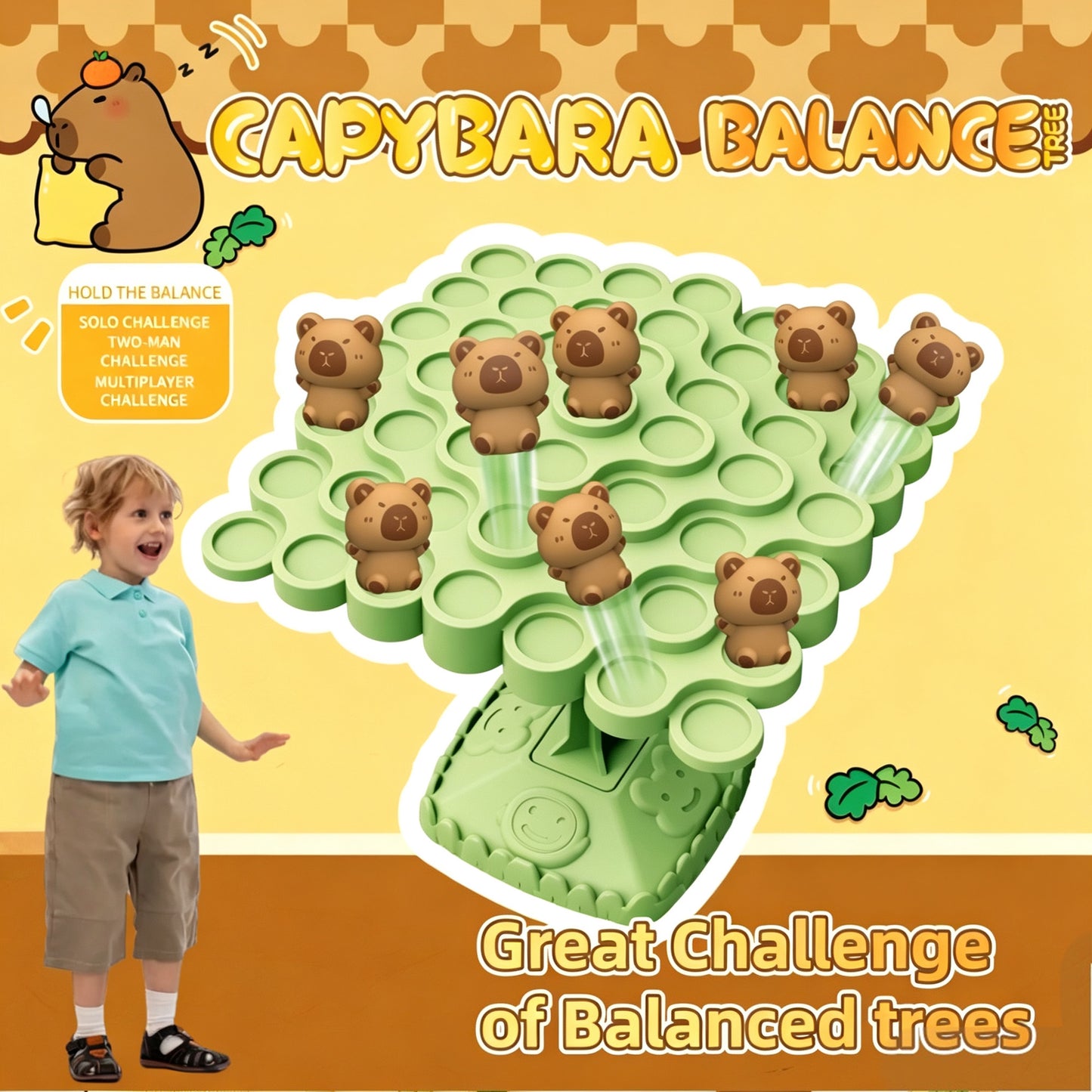 3D Balance Tree Game Stacking Board Toy for Family Party Gift Kids 3+ Adults