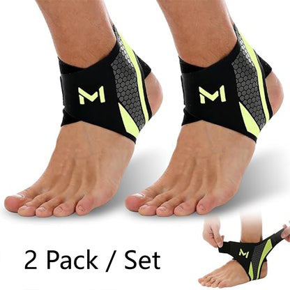 2 Pack/Set Ankle Braces - Adjustable Figure-Eight Stabilizers