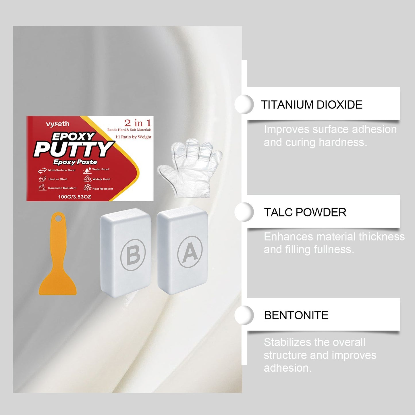 Epoxy Putty, High Strength Repair Filler