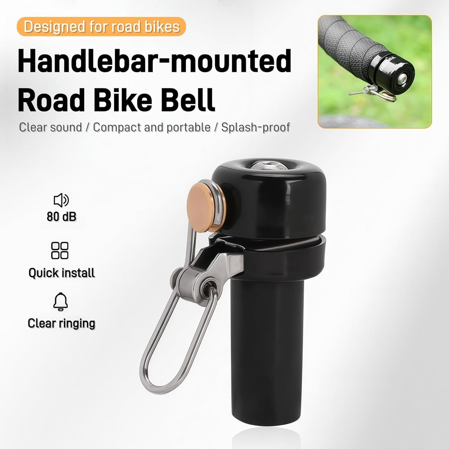 Bicycle Handlebars Blocked Bell Bent Horns Riding Bike Accessories