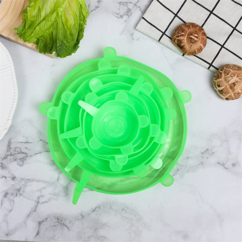 6pcs Silicone Stretch Lids