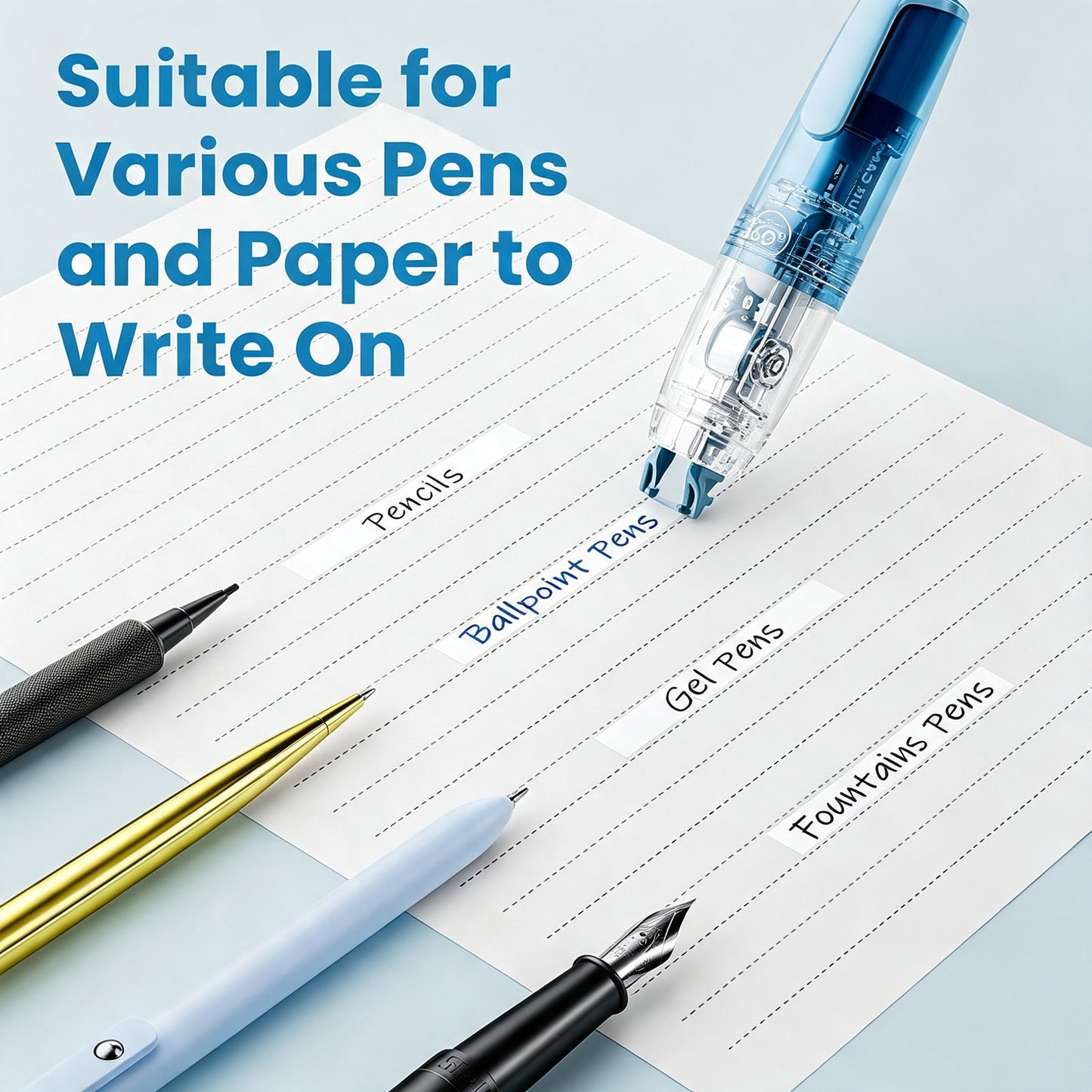Retractable Correction Tape with Refill for Office Supplies