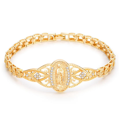 Gold Catholic Bracelet for Women