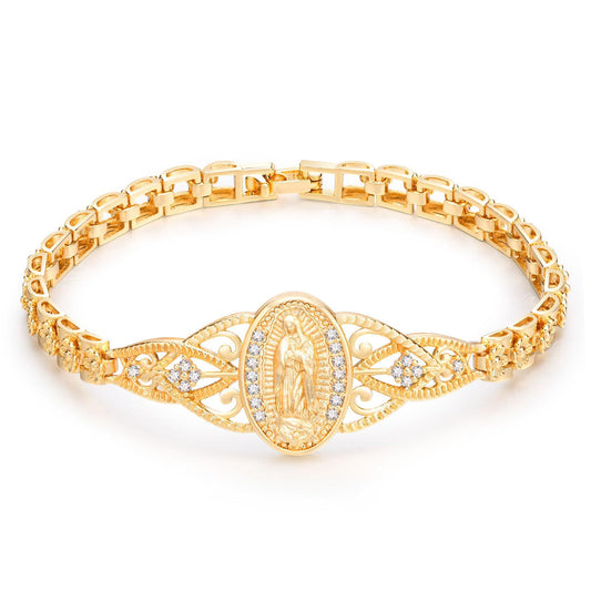 Gold Catholic Bracelet for Women