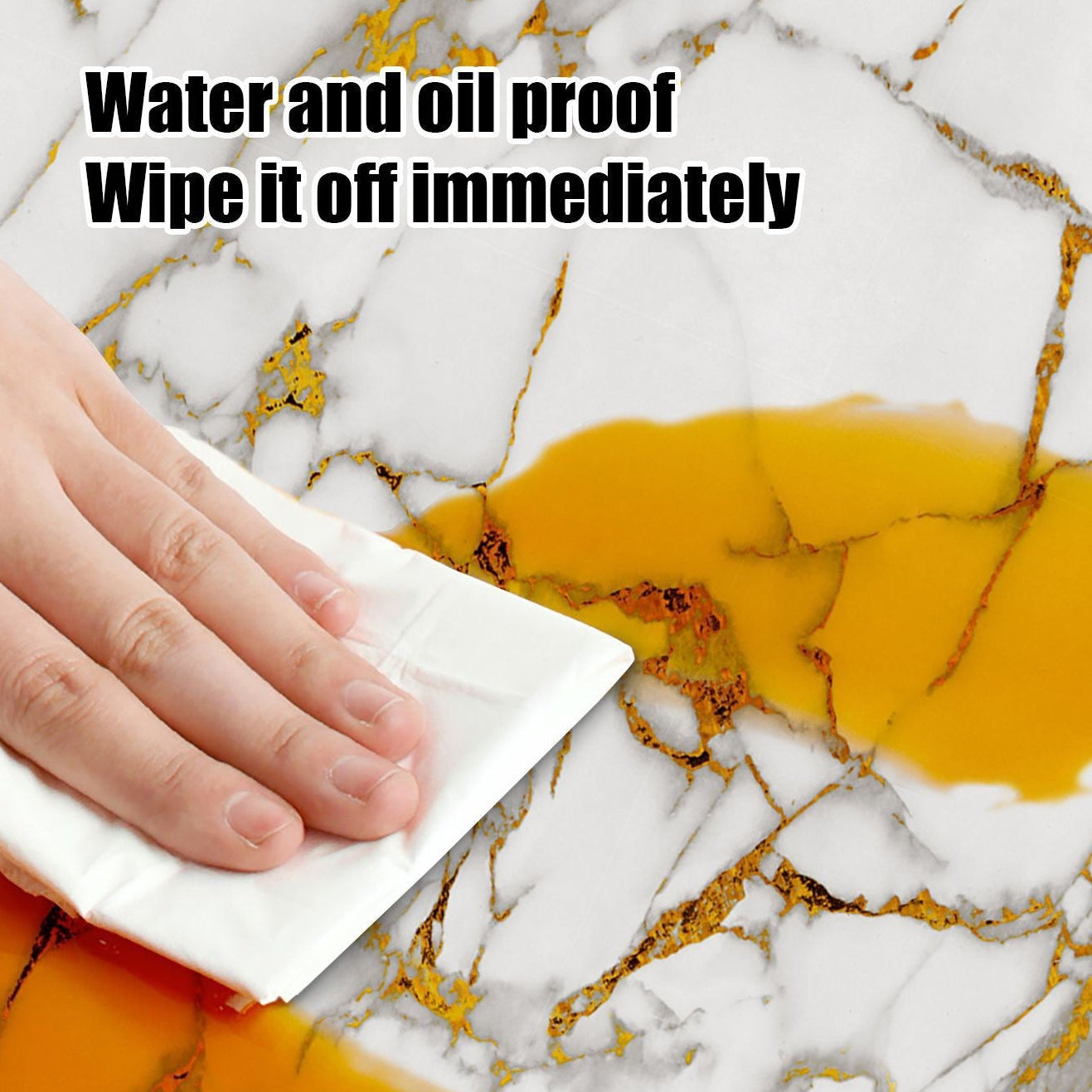 10-Pack Self-Adhesive Tile Stickers | Single Tile Size 11.8" x 11.8" | Waterproof