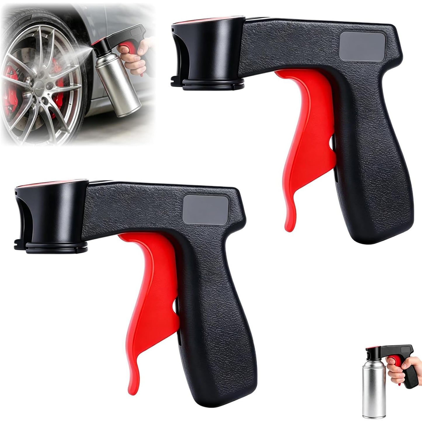 2PCS Spray Paint Handle Trigger Grip – Universal Ergonomic Tool for Even Spray Control & Reduced Finger Fatigue