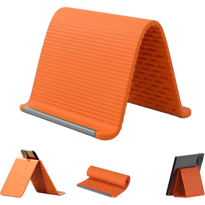 Portable Foldable Silicone Phone Holder,Bendable Freely into Any Shape, Multi-Angle Adjustable Stand