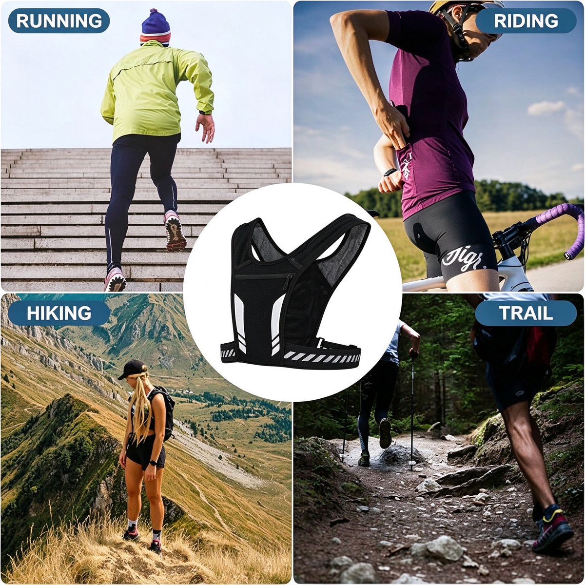 Body-Hugging Running Vest