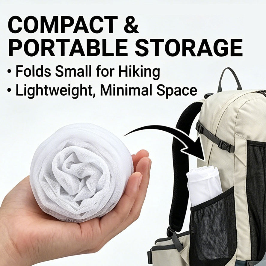 Mosquito and Insect Repellent Hollow Mesh Leg Covers for Outdoor Hiking, Mountain Climbing, and Camping