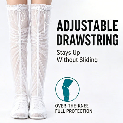 Mosquito and Insect Repellent Hollow Mesh Leg Covers for Outdoor Hiking, Mountain Climbing, and Camping