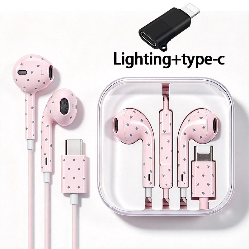 Wired Headphones with Microphone & Volume Control