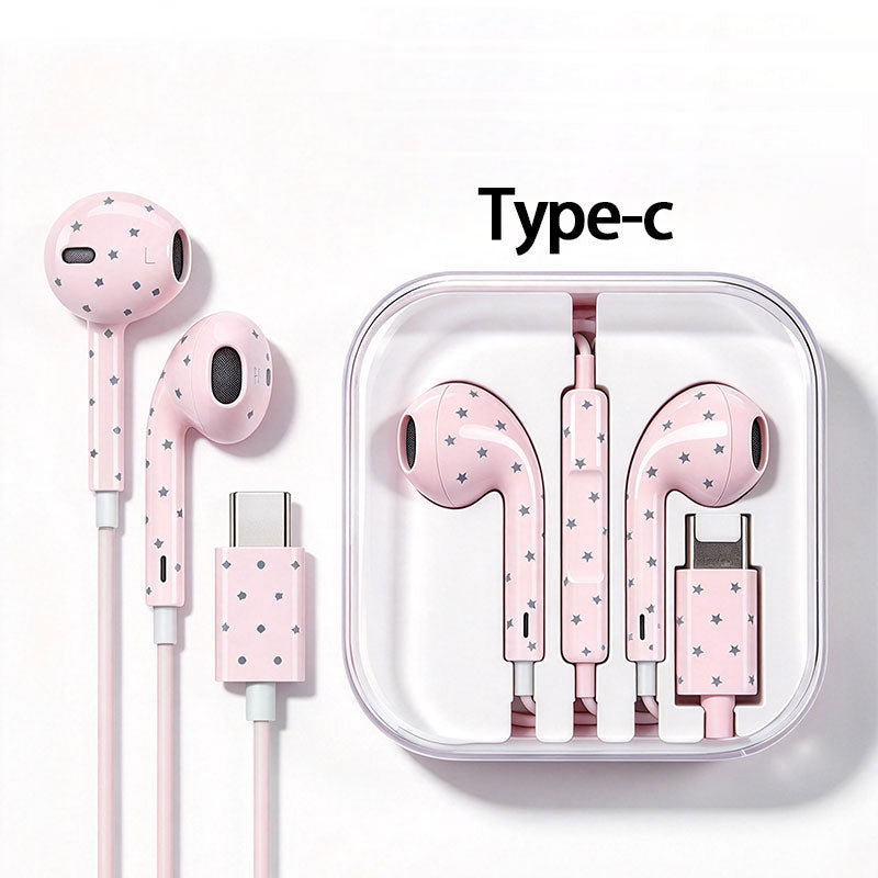 Wired Headphones with Microphone & Volume Control