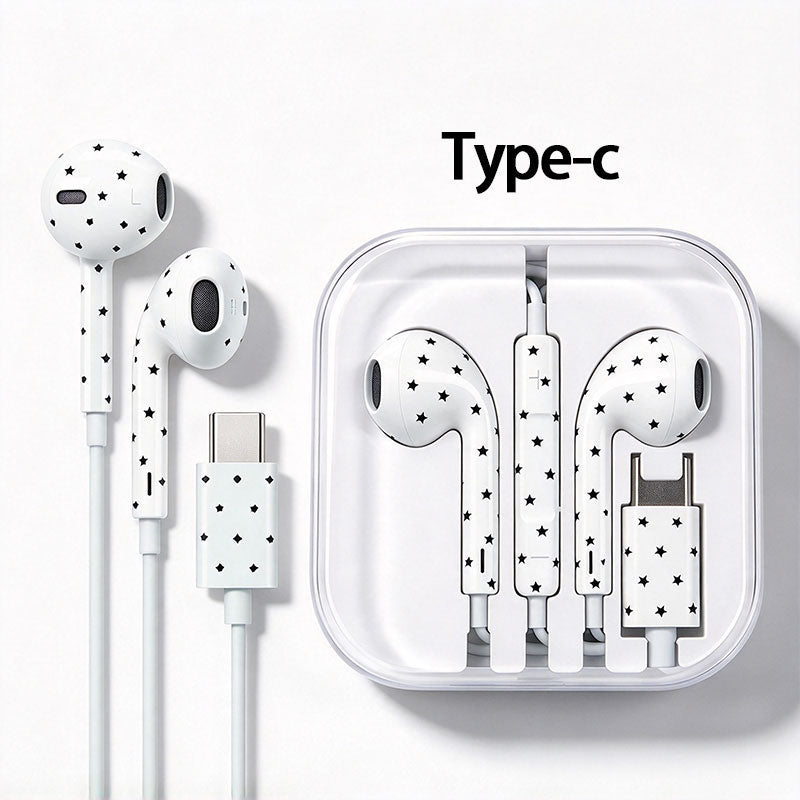 Wired Headphones with Microphone & Volume Control