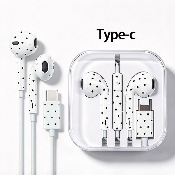 Wired Headphones with Microphone & Volume Control